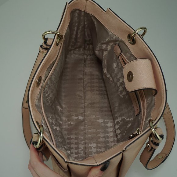 Karl Lagerfeld Paris Floral Textured Leather Tote - Picture 3 of 8